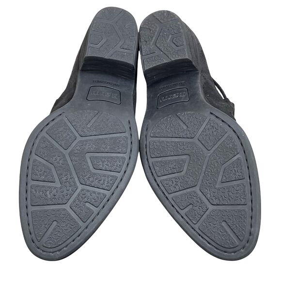 Born Women's Nanna Black Leather Laser Cut Ankle Bootie Size US 8.5 - Picture 9 of 11